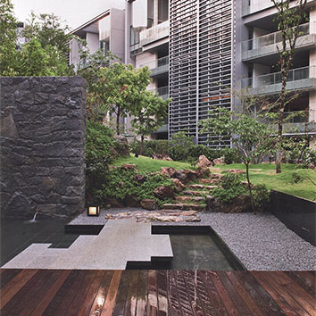 杭州庭院水系魚池景觀2