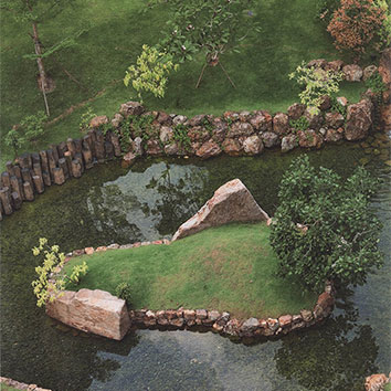 杭州庭院水系魚池景觀5