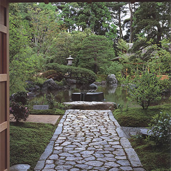 杭州庭院花園地面鋪裝1